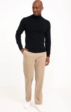 Pantalons<Armand Thiery Pantalon velours extensible - Beige