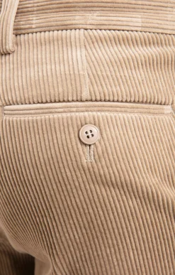 Pantalons<Armand Thiery Pantalon velours extensible - Beige