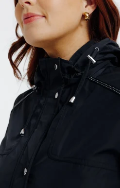 Impers & Parkas<Armand Thiery Parka col montant avec capuche amovible - Noir