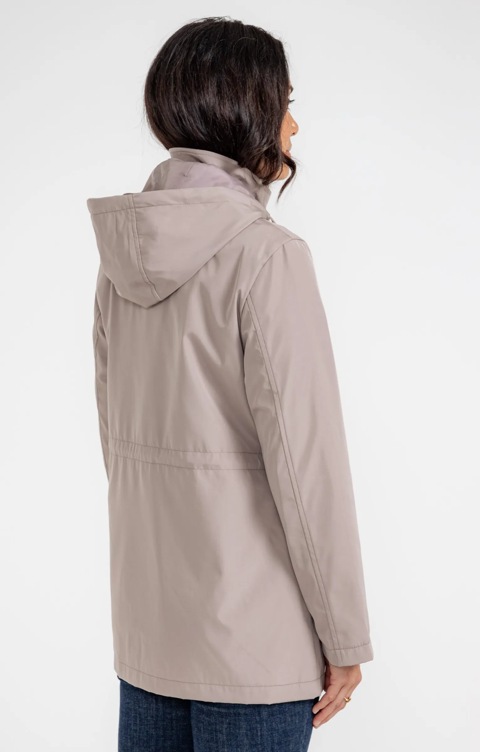 Impers & Parkas<Armand Thiery Parka col montant avec capuche amovible - Grège