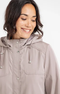 Impers & Parkas<Armand Thiery Parka col montant avec capuche amovible - Grège