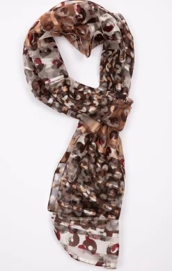 Accessoires<Armand Thiery Petit foulard avec bande satin - Camel