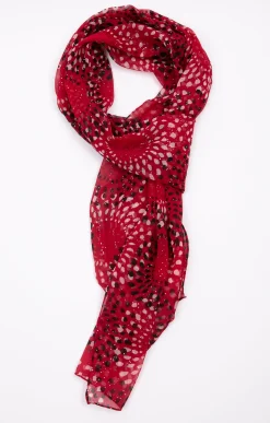 Accessoires<Armand Thiery Petit foulard tissé - Rouge
