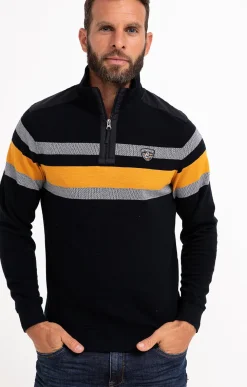 Polos & Tee-shirts<Armand Thiery Polo col montant manches longues Bandit - Jaune