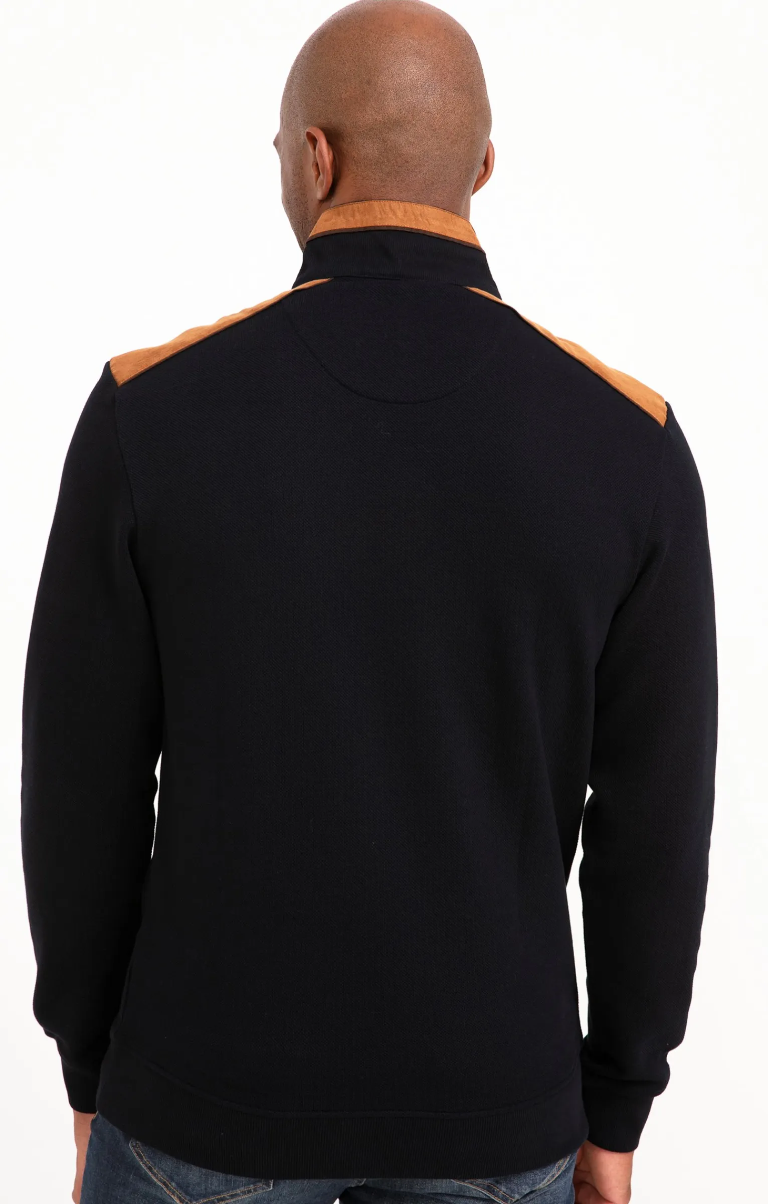 Polos & Tee-shirts<Armand Thiery Polo col montant manches longues - Marine
