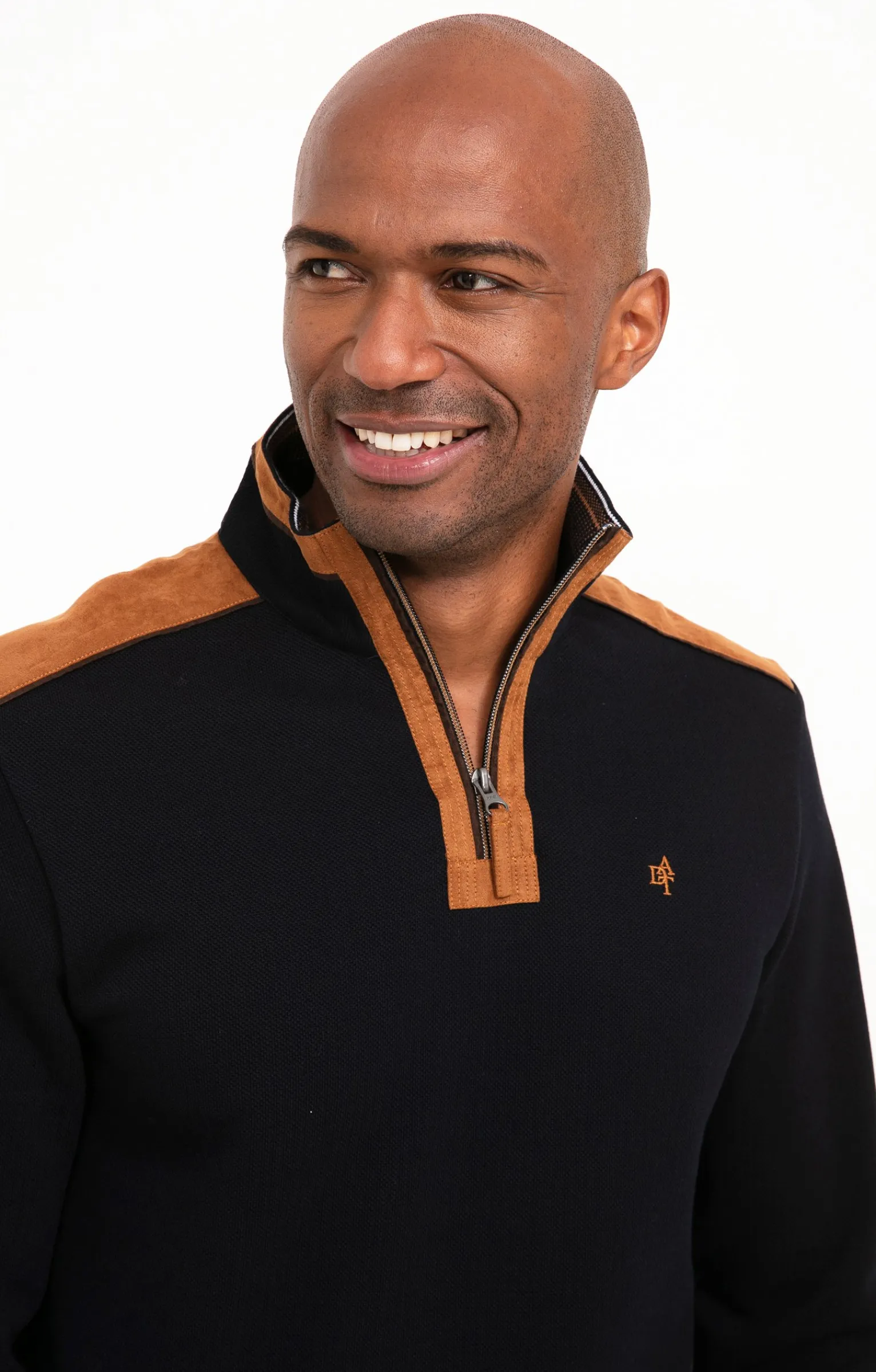 Polos & Tee-shirts<Armand Thiery Polo col montant manches longues - Marine