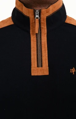 Polos & Tee-shirts<Armand Thiery Polo col montant manches longues - Marine