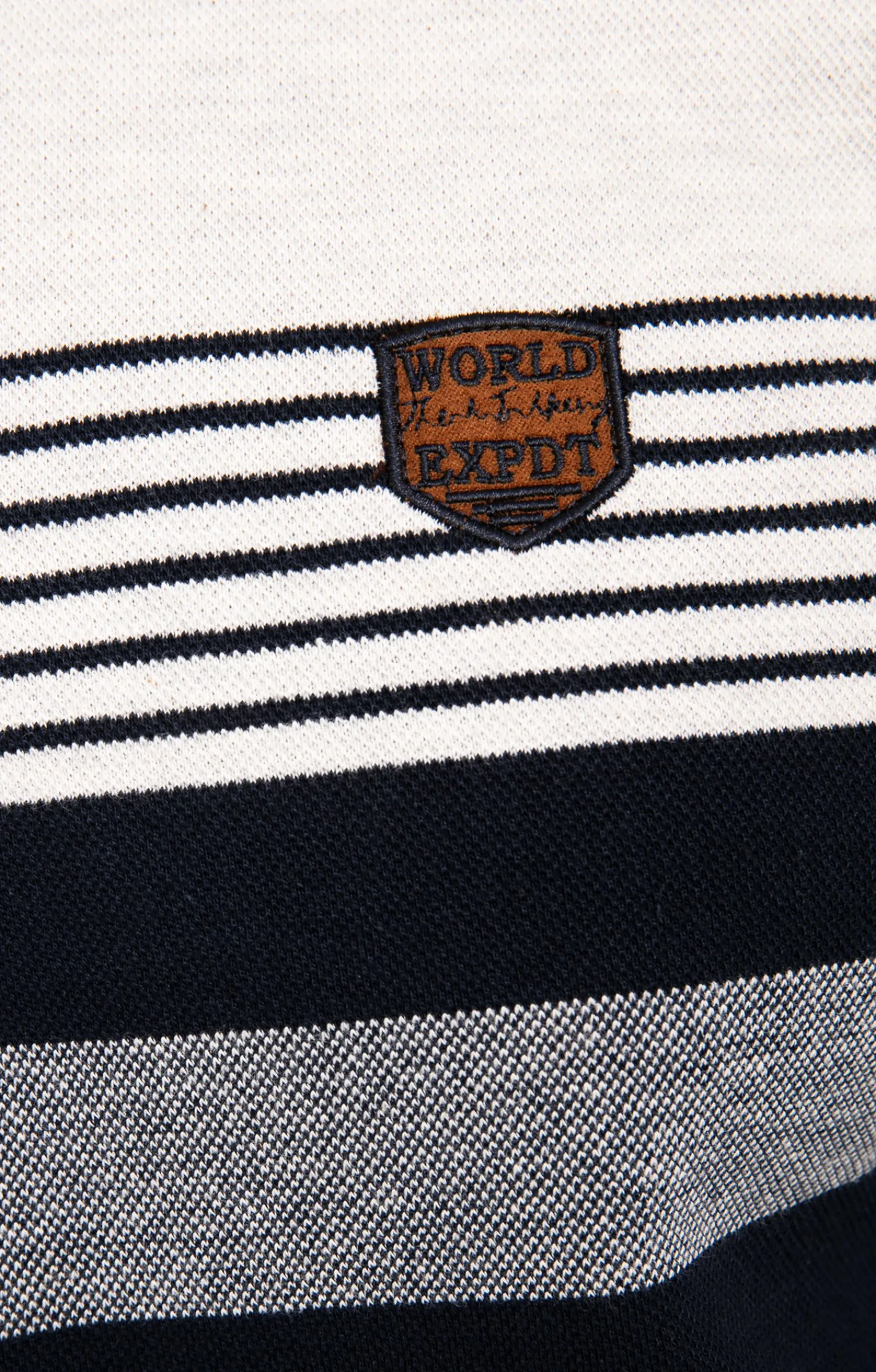Polos & Tee-shirts<Armand Thiery Polo col montant manches longues Blanco - Marine