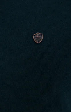 Polos & Tee-shirts<Armand Thiery Polo col montant manches longues Dolce - Pétrole