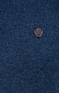 Polos & Tee-shirts<Armand Thiery Polo col montant manches longues Chaud - Bleudur