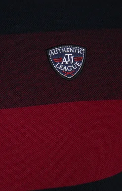 Polos & Tee-shirts<Armand Thiery Polo col montant manches longues Raysin - Bordeaux