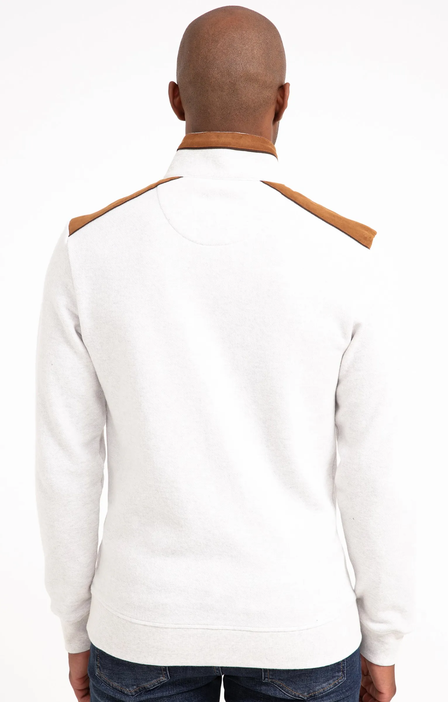 Polos & Tee-shirts<Armand Thiery Polo col montant manches longues - Écru