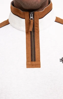 Polos & Tee-shirts<Armand Thiery Polo col montant manches longues - Écru