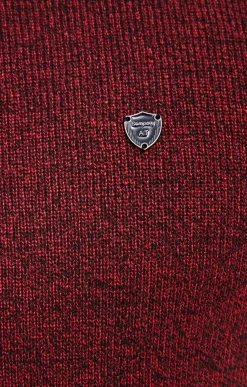 Polos & Tee-shirts<Armand Thiery Polo col montant manches longues Chaud - Bordeaux