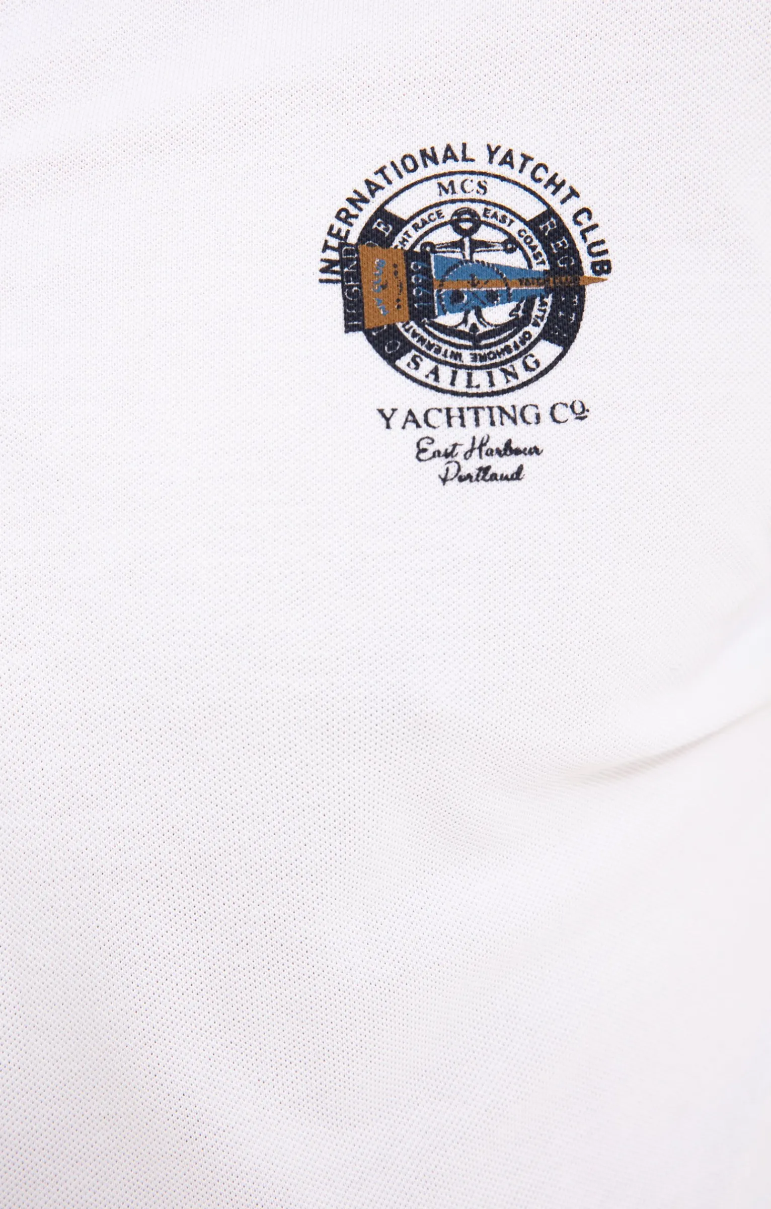 Polos & Tee-shirts<Armand Thiery Polo manches courtes Badgy - Blanc