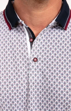Polos & Tee-shirts<Armand Thiery Polo manches courtes Barca - Blanc