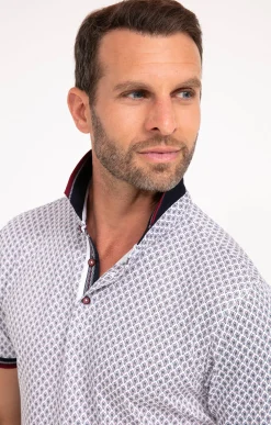 Polos & Tee-shirts<Armand Thiery Polo manches courtes Barca - Blanc