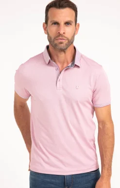 Polos & Tee-shirts<Armand Thiery Polo manches courtes Link - Rose