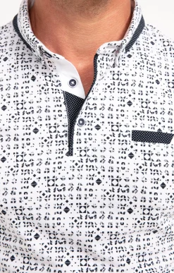 Polos & Tee-shirts<Armand Thiery Polo manches courtes Ori - Blanc