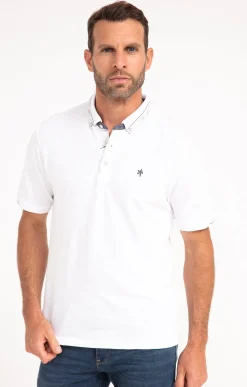 Polos & Tee-shirts<Armand Thiery Polo manches courtes Romantica - Blanc