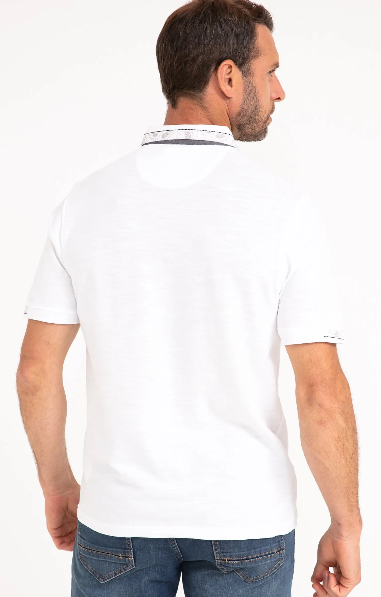 Polos & Tee-shirts<Armand Thiery Polo manches courtes Romantica - Blanc