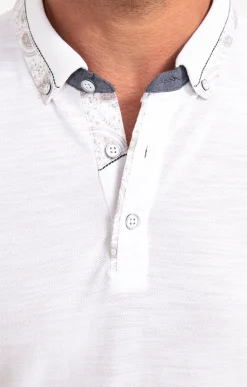 Polos & Tee-shirts<Armand Thiery Polo manches courtes Romantica - Blanc