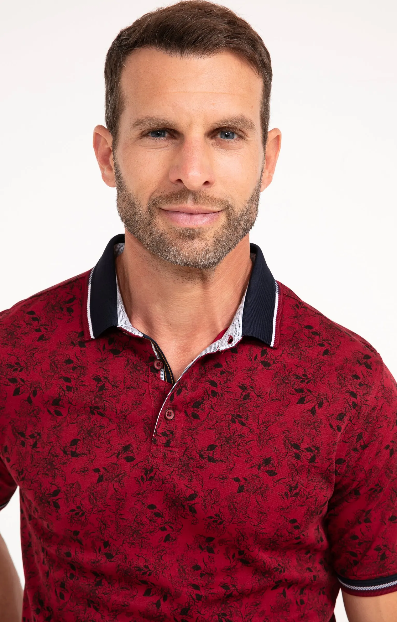 Polos & Tee-shirts<Armand Thiery Polo manches courtes Spot Leaf - Rouge