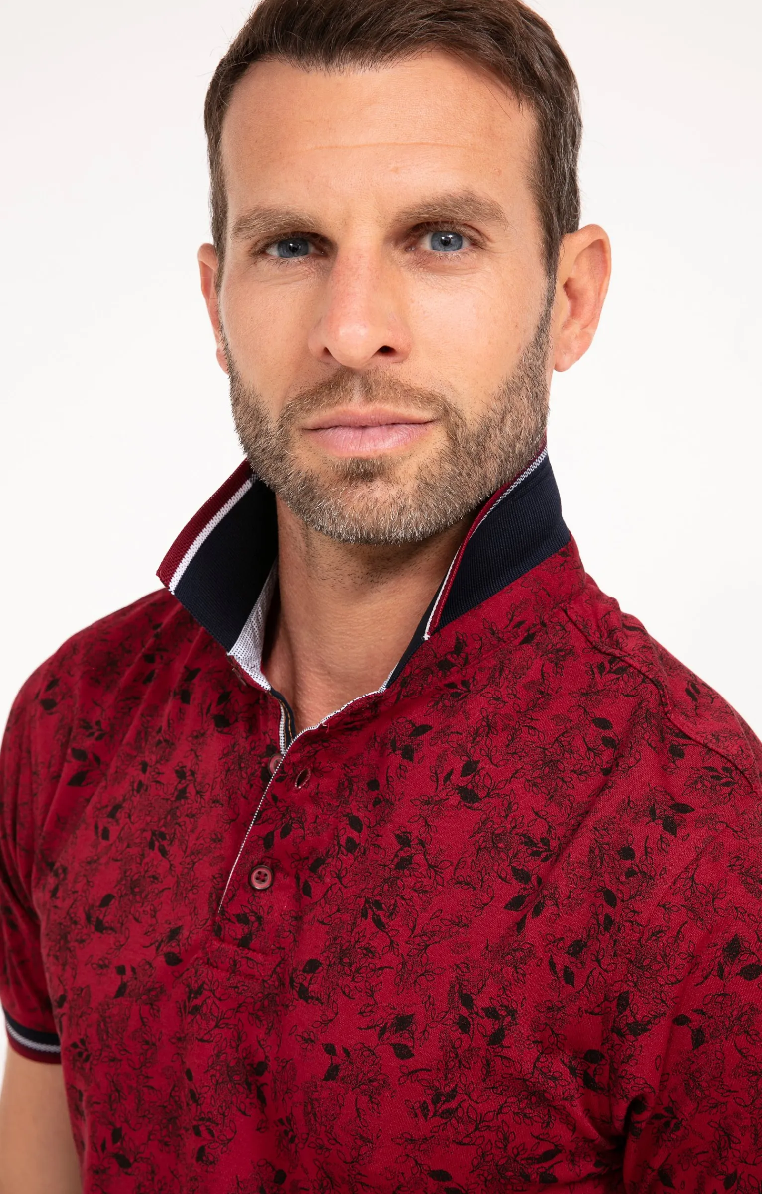Polos & Tee-shirts<Armand Thiery Polo manches courtes Spot Leaf - Rouge