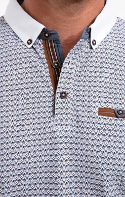 Polos & Tee-shirts<Armand Thiery Polo manches courtes Vegas - Blanc