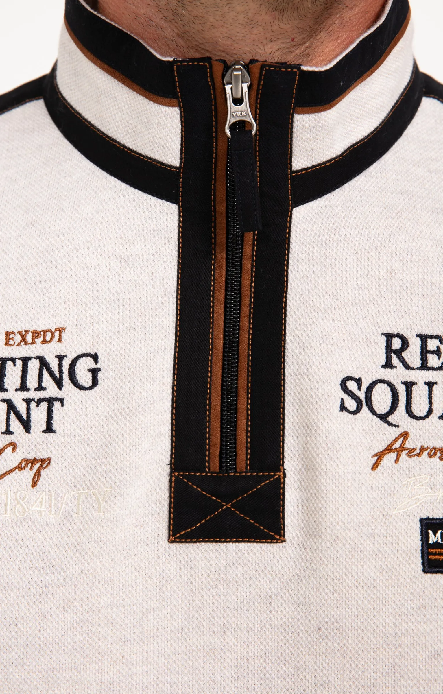 Polos & Tee-shirts<Armand Thiery Polo manches longues Badgy - Écru