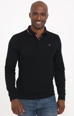 Polos & Tee-shirts<Armand Thiery Polo manches longues Brique - Marine