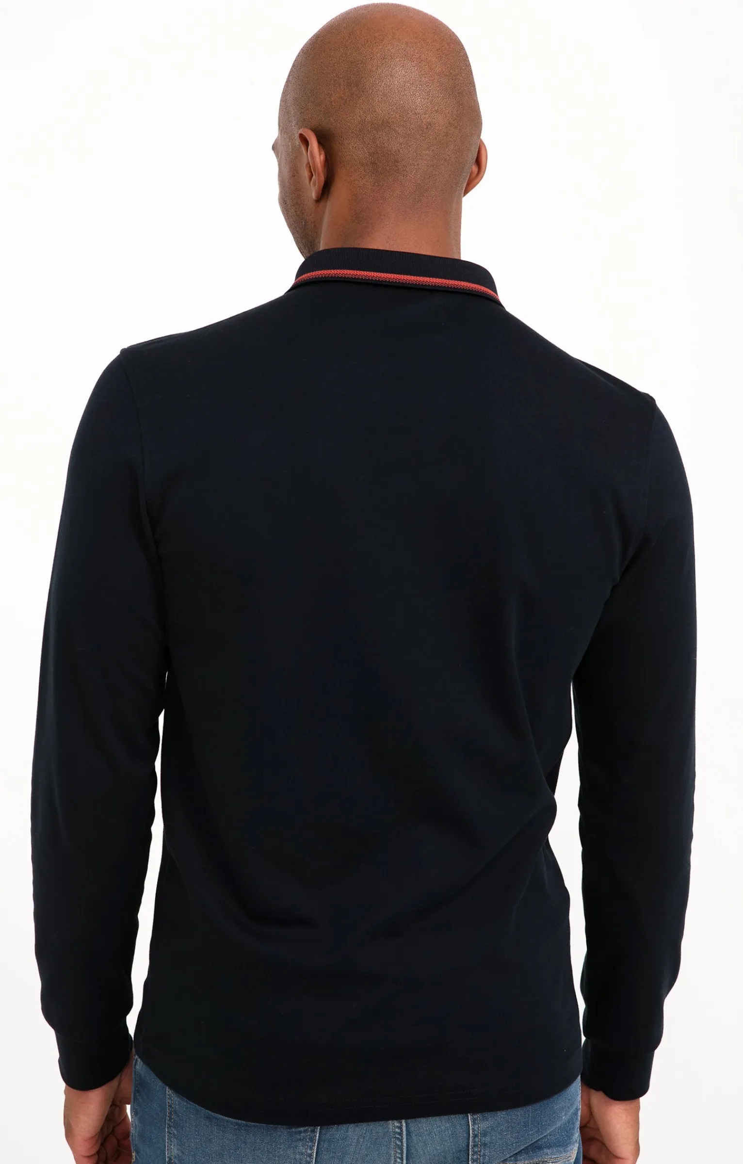 Polos & Tee-shirts<Armand Thiery Polo manches longues Brique - Marine