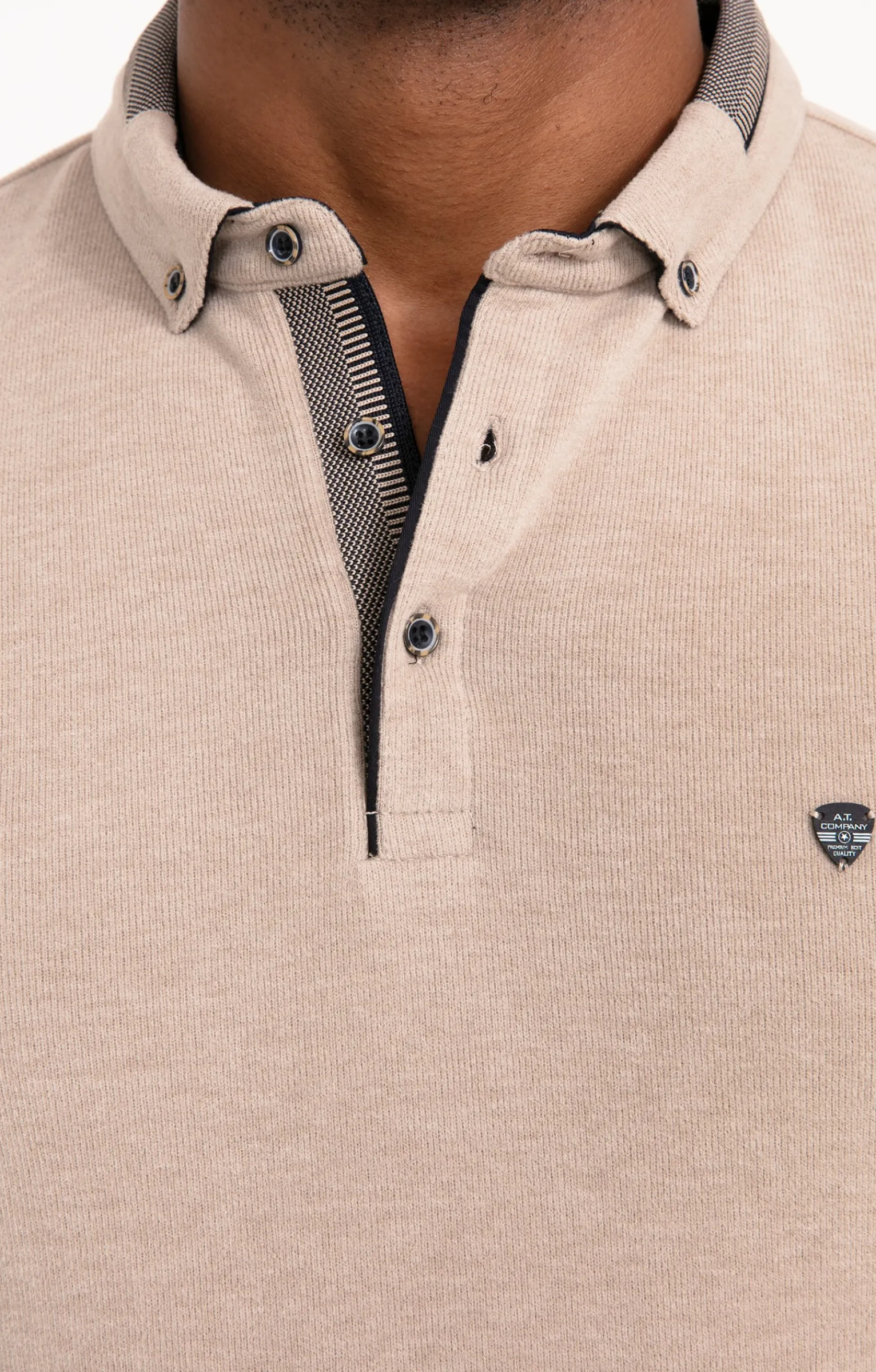 Polos & Tee-shirts<Armand Thiery Polo manches longues Chic - Beige