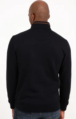 Polos & Tee-shirts<Armand Thiery Polo manches longues col montant Sued - Marine