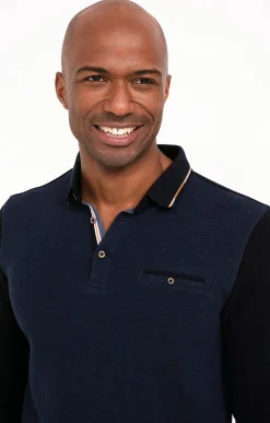 Polos & Tee-shirts<Armand Thiery Polo manches longues Duo - Marine