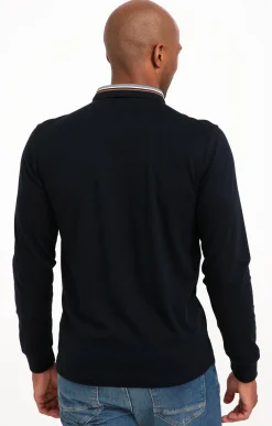 Polos & Tee-shirts<Armand Thiery Polo manches longues Interlock - Marine