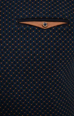 Polos & Tee-shirts<Armand Thiery Polo manches longues Mini Print - Marine