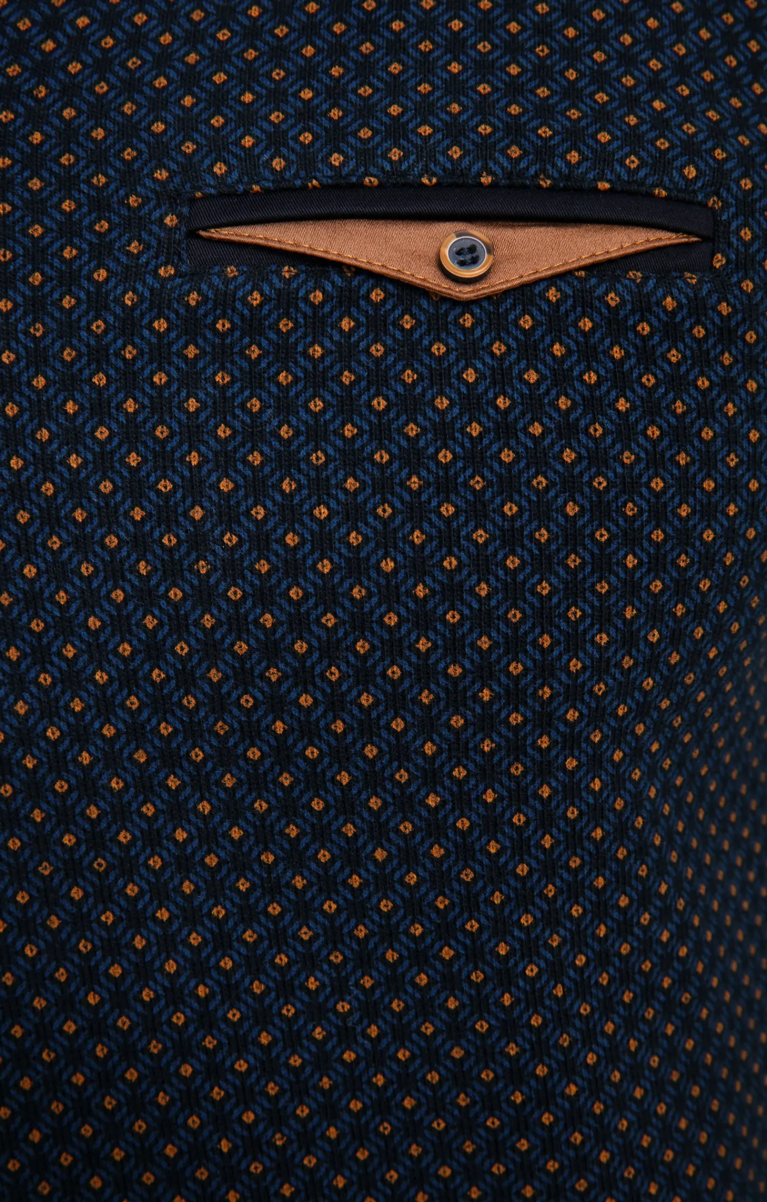 Polos & Tee-shirts<Armand Thiery Polo manches longues Mini Print - Marine