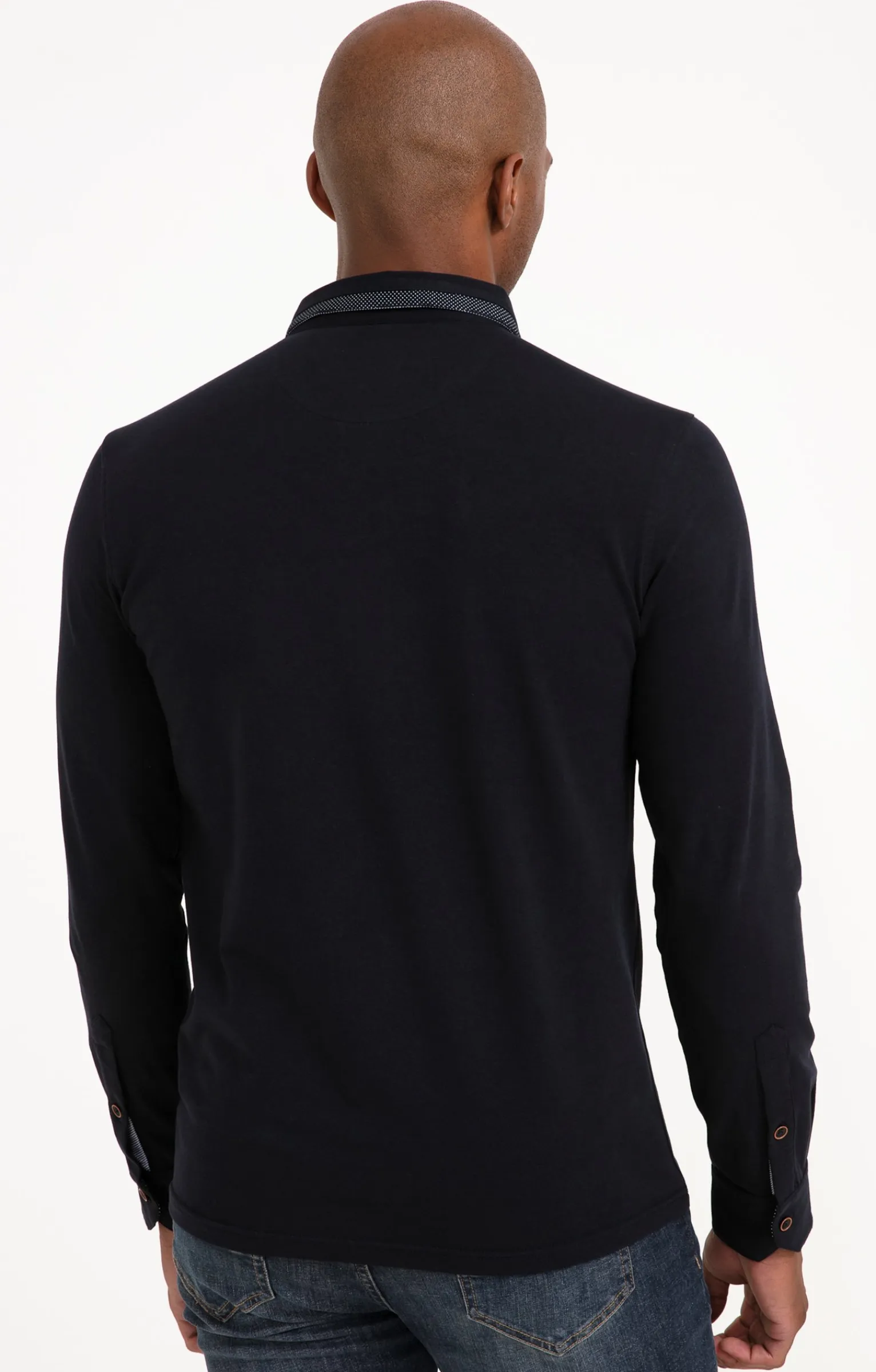 Polos & Tee-shirts<Armand Thiery Polo manches longues New Dot - Marine