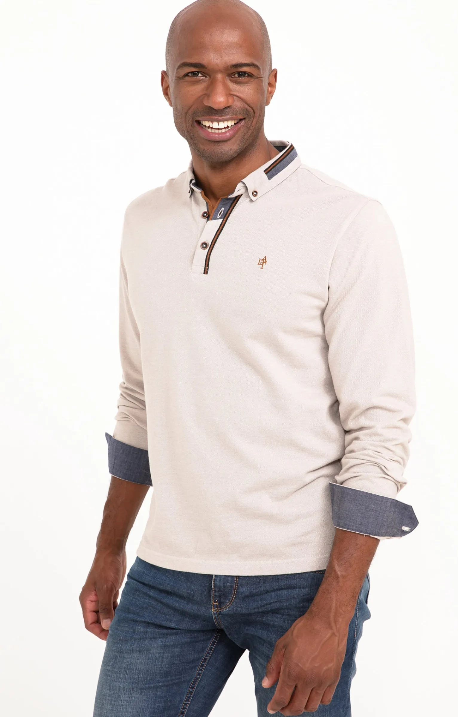 Polos & Tee-shirts<Armand Thiery Polo manches longues PK Shiny - Beige