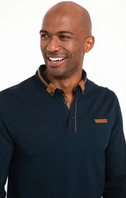 Polos & Tee-shirts<Armand Thiery Polo manches longues PK Shiny - Pétrole