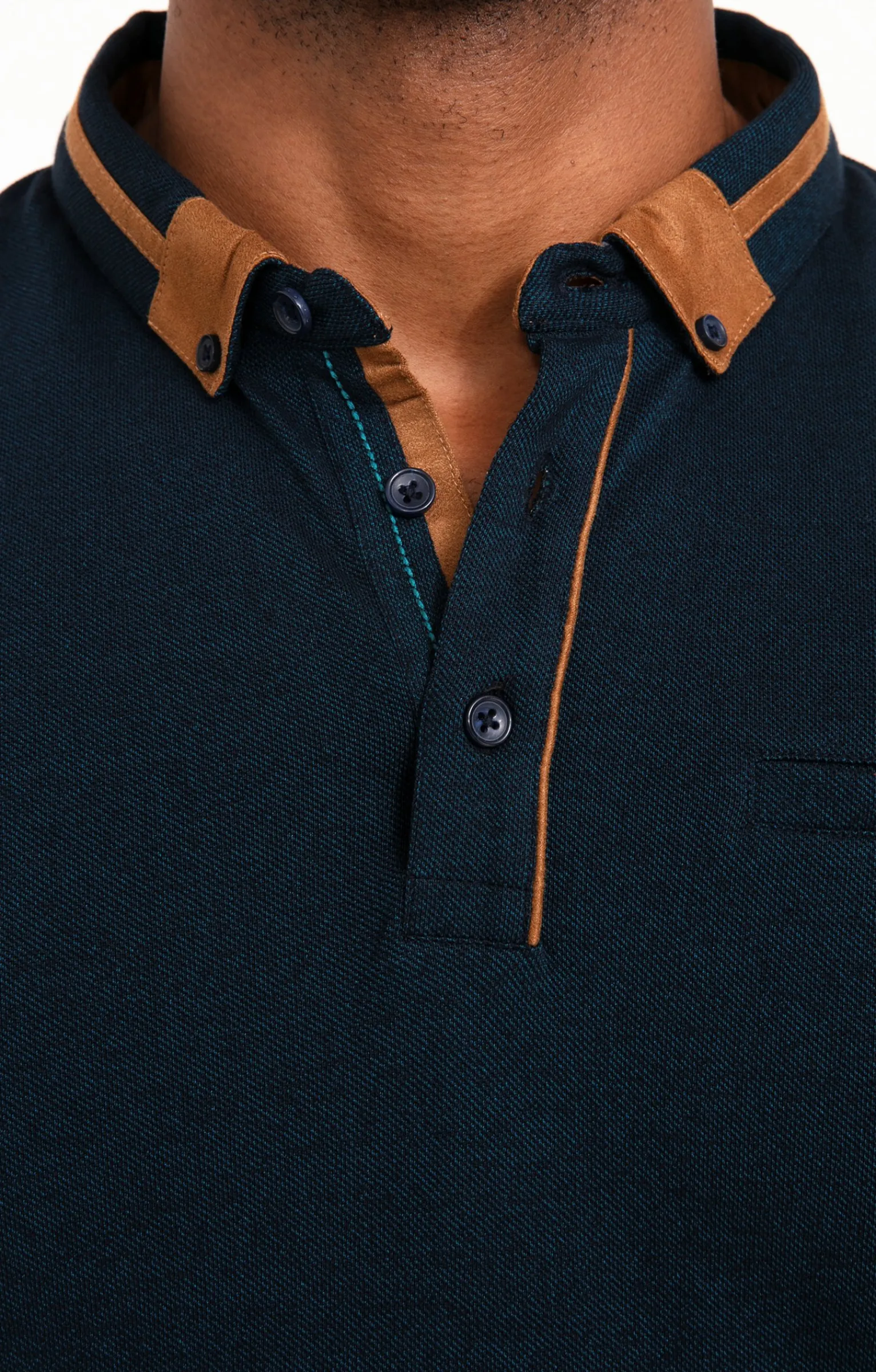 Polos & Tee-shirts<Armand Thiery Polo manches longues PK Shiny - Pétrole