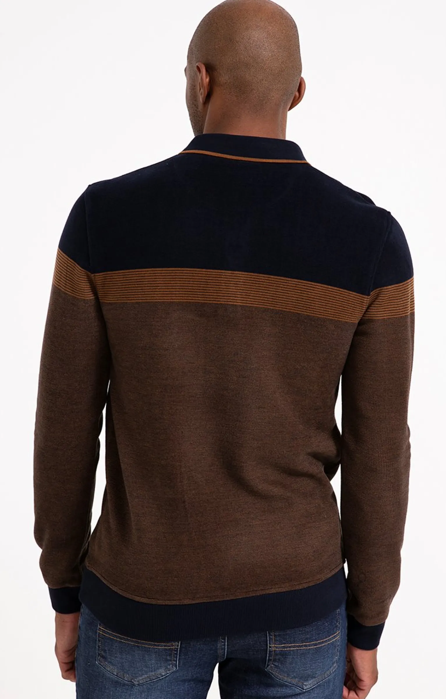 Polos & Tee-shirts<Armand Thiery Polo manches longues Ray - Marine