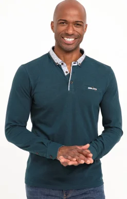 Polos & Tee-shirts<Armand Thiery Polo manches longues Romantique - Pétrole