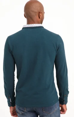 Polos & Tee-shirts<Armand Thiery Polo manches longues Romantique - Pétrole
