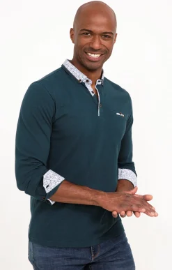 Polos & Tee-shirts<Armand Thiery Polo manches longues Romantique - Pétrole