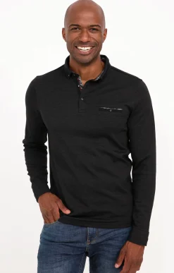 Polos & Tee-shirts<Armand Thiery Polo manches longues Sheldon - Anthracite