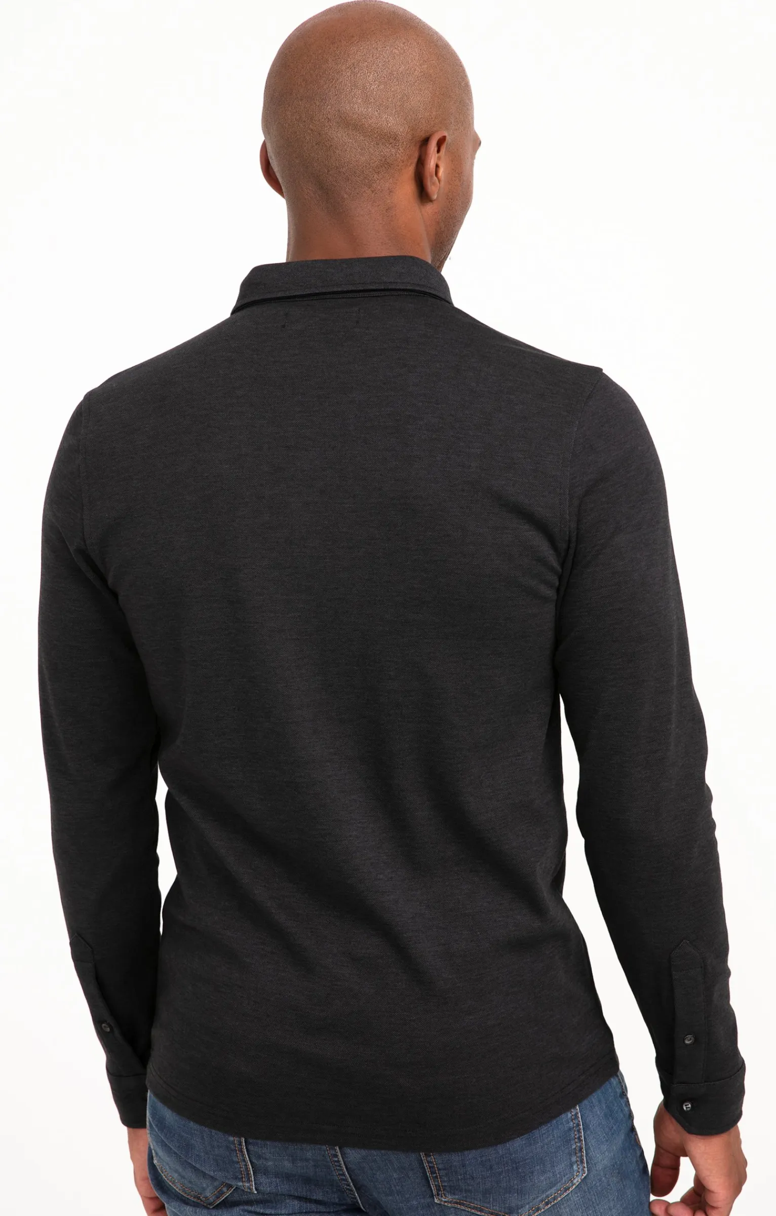 Polos & Tee-shirts<Armand Thiery Polo manches longues Sheldon - Anthracite