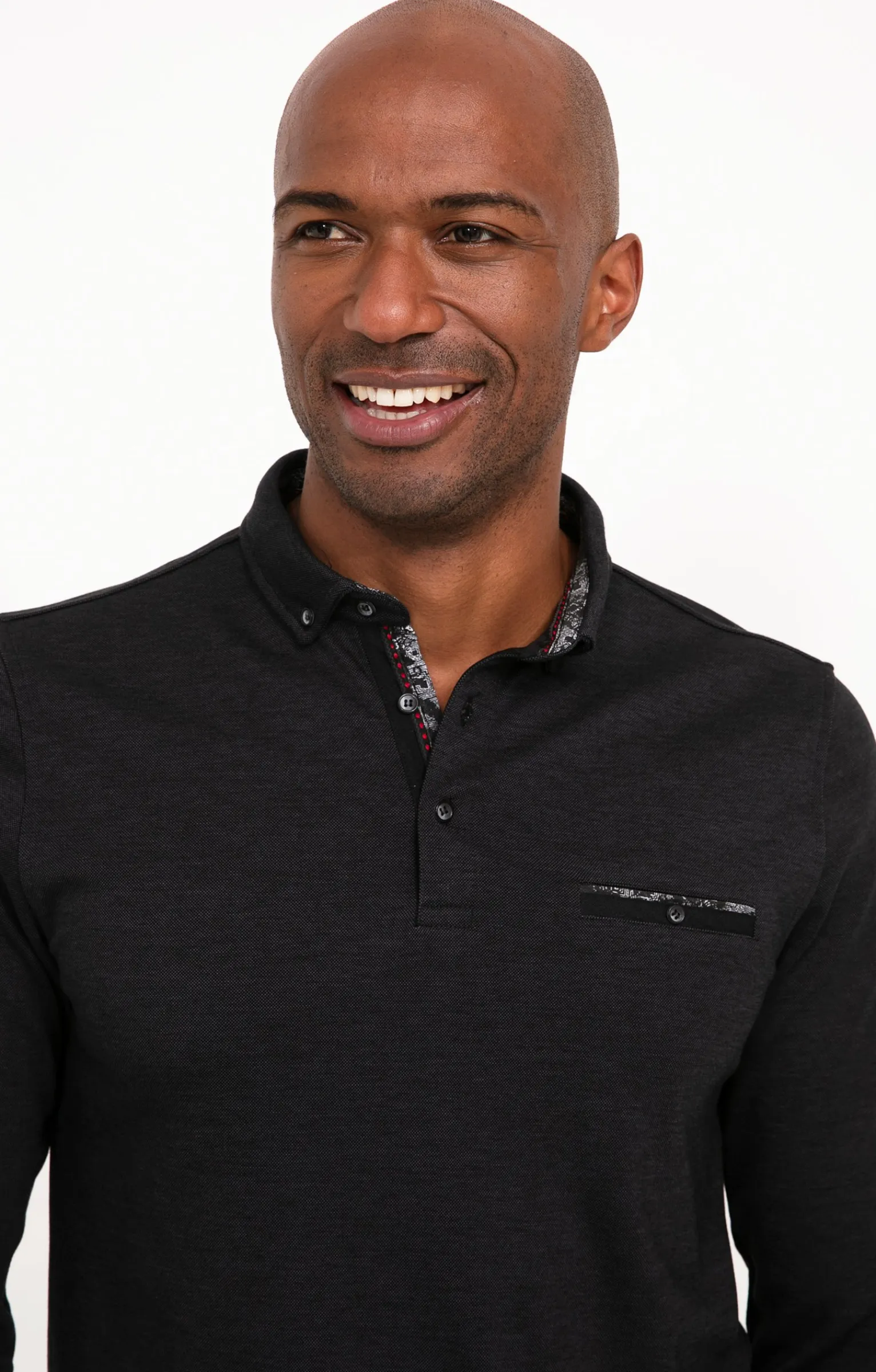 Polos & Tee-shirts<Armand Thiery Polo manches longues Sheldon - Anthracite
