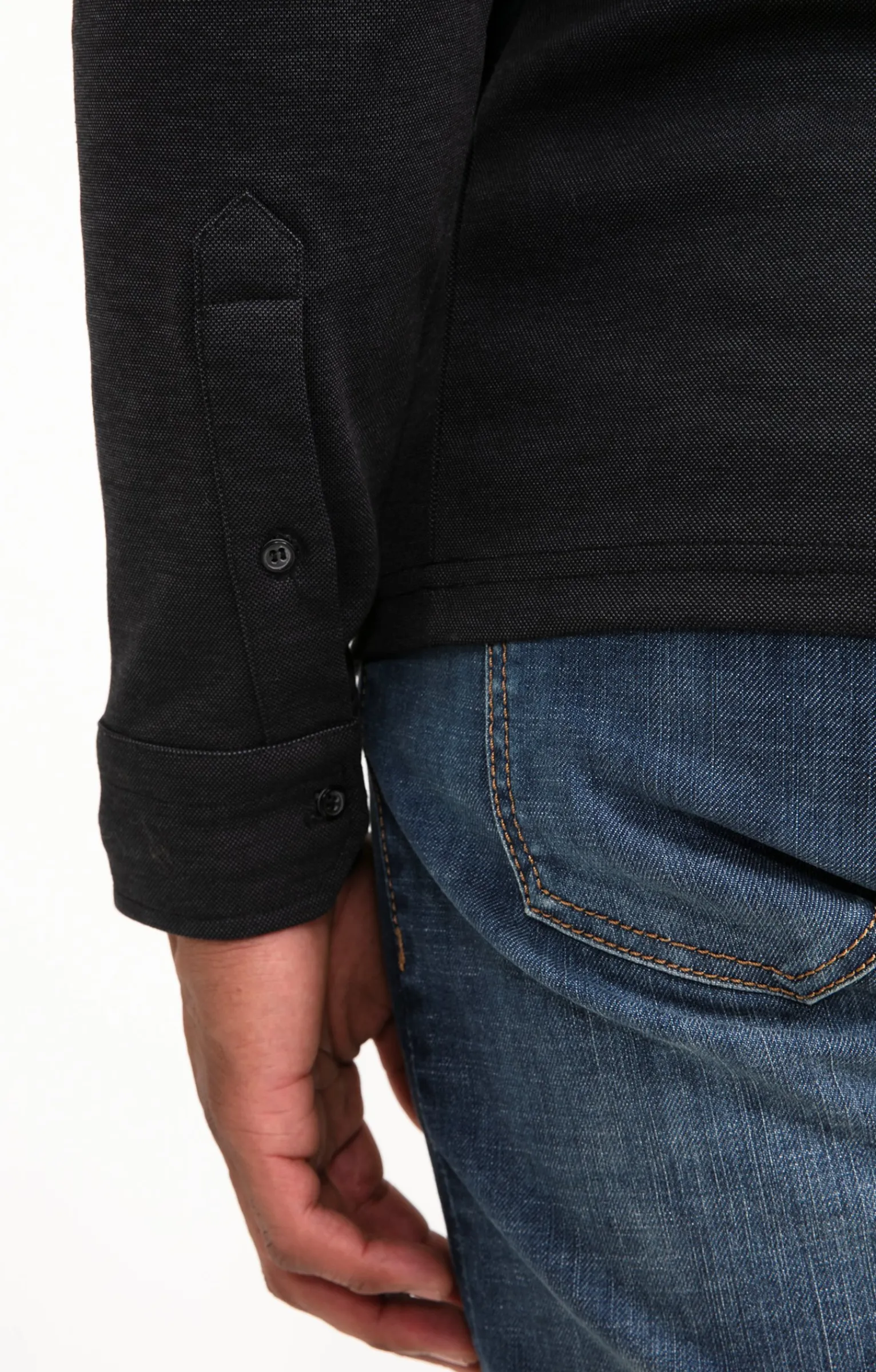 Polos & Tee-shirts<Armand Thiery Polo manches longues Sheldon - Anthracite